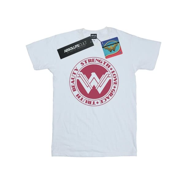 DC Comics Wonder Woman - Beauty Strength Love - T-shirt för pojkar White 12-13 Years