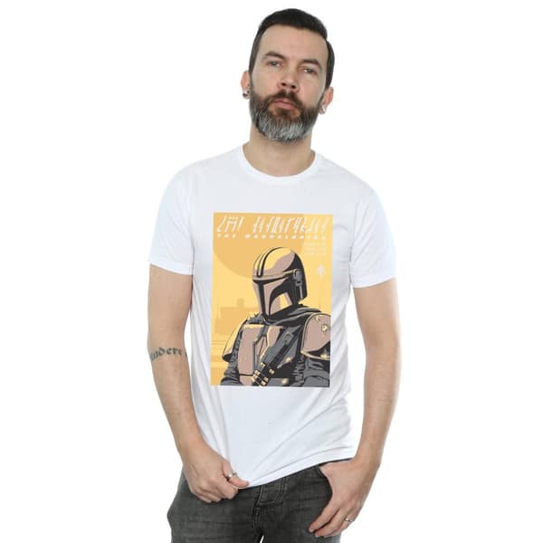 Star Wars The Mandalorian - T-shirt med konstaffisch för herrar