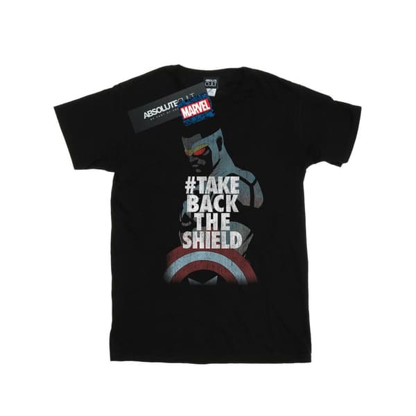 Marvel Boys Captain America Sam Wilson Take Back The Shield T-Shirt