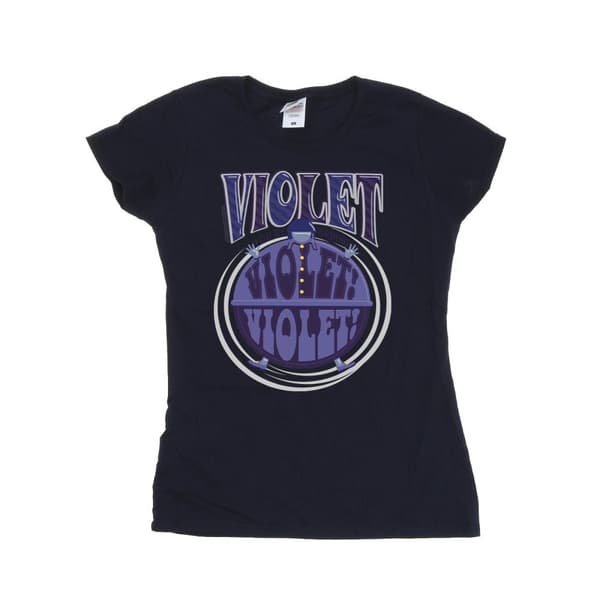 Willy Wonka Womens/Ladies Violet Turning Violet Cotton T-Shirt