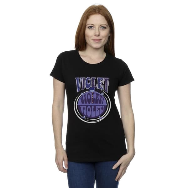 Willy Wonka Womens/Ladies Violet Turning Violet Cotton T-Shirt