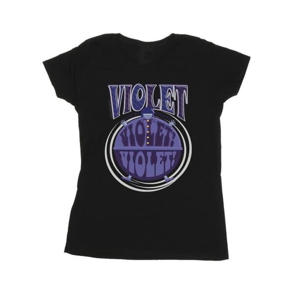 Willy Wonka Womens/Ladies Violet Turning Violet Cotton T-Shirt