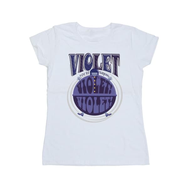 Willy Wonka Womens/Ladies Violet Turning Violet Cotton T-Shirt