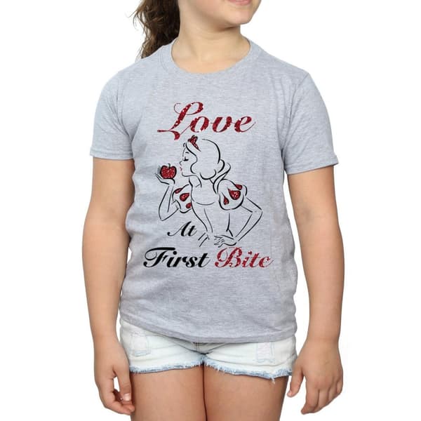 Disney Princess Girls Love At First Bite Cotton T-Shirt