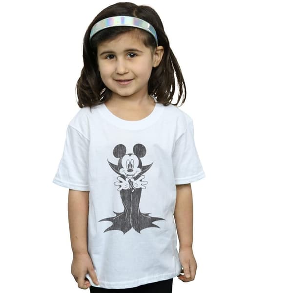 Disney Girls Mickey Mouse Dracula Cotton T-Shirt