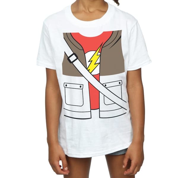Big Bang Theory T-shirt i bomull med Sheldon Cooper-dräkt för flickor