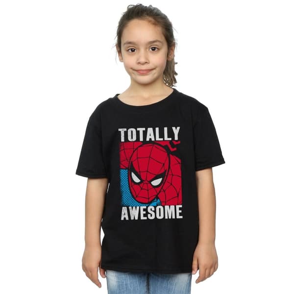 Marvel Girls Spider-Man Totally Awesome Cotton T-Shirt