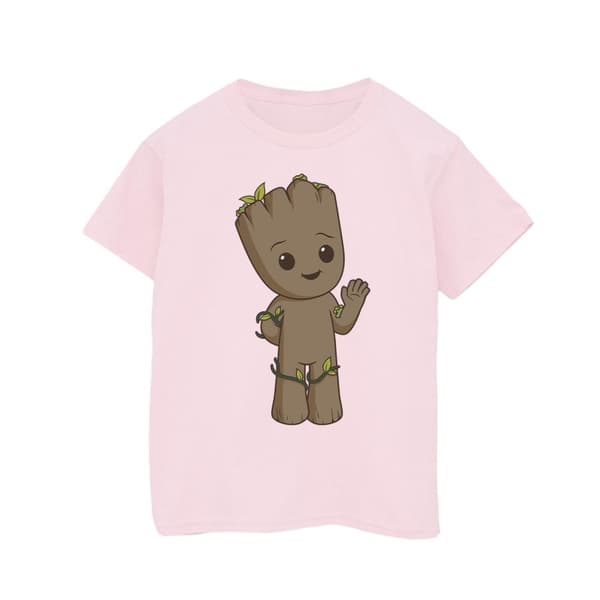 Marvel T-shirt i bomull med söta Groot för flickor