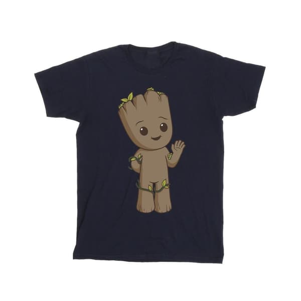 Marvel T-shirt i bomull med söta Groot för flickor