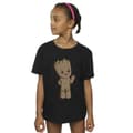 Miniatyrbild 2 av 3: Marvel T-shirt i bomull med söta Groot för flickor