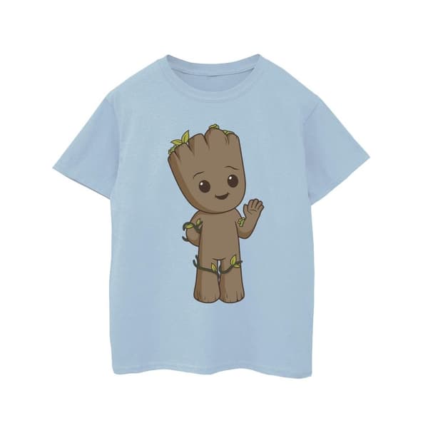 Marvel T-shirt i bomull med söta Groot för flickor