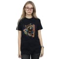 Miniatyrbild 2 av 3: Marvel Dam/Tjej Guardians Of The Galaxy Neon Rocket Boyfriend T-shirt i bomull
