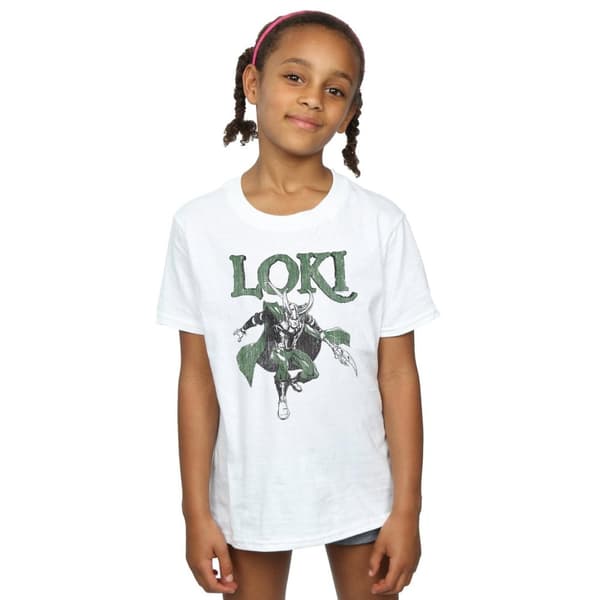 Marvel Girls Loki Scepter Cotton T-Shirt