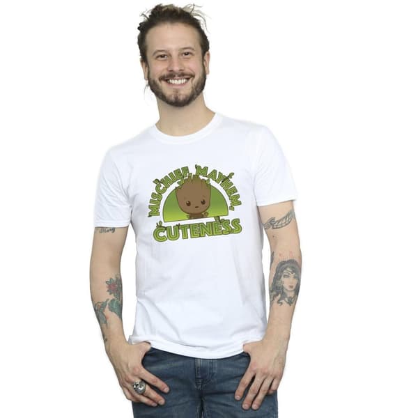 Marvel Mens I Am Groot Mischief Mayhem T-Shirt