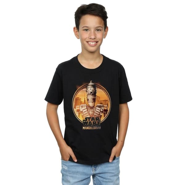 Star Wars Inramad t-shirt för pojkar The Mandalorian IG-11