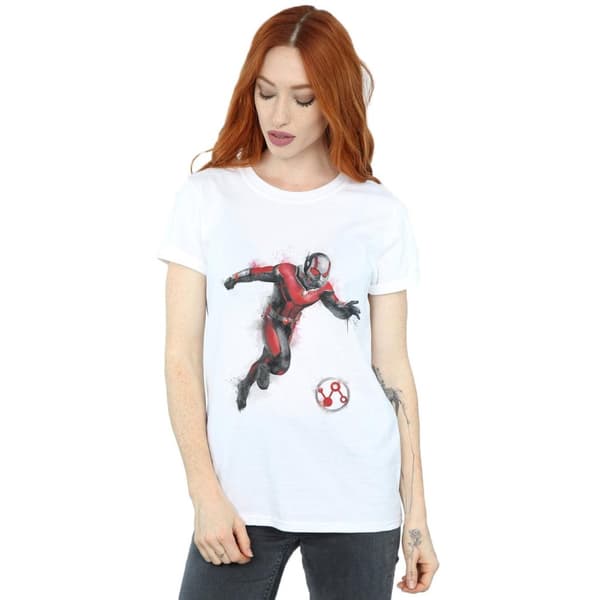 Marvel Womens/Ladies Avengers Endgame Painted Ant-Man Cotton Boyfriend T-Shirt