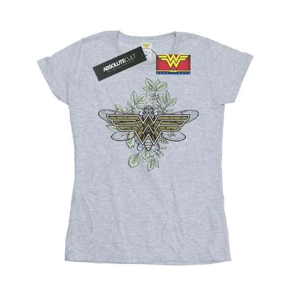 DC Comics Womens/Ladies Wonder Woman Butterfly Logo Cotton T-Shirt