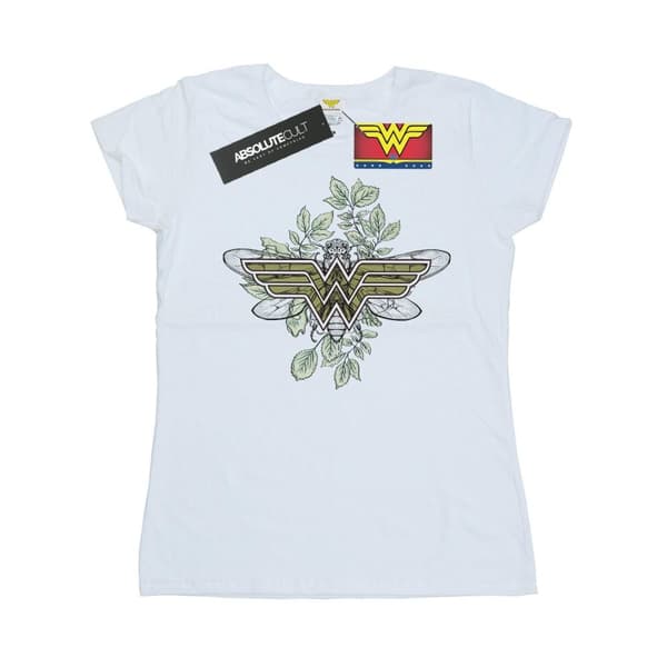DC Comics Womens/Ladies Wonder Woman Butterfly Logo Cotton T-Shirt