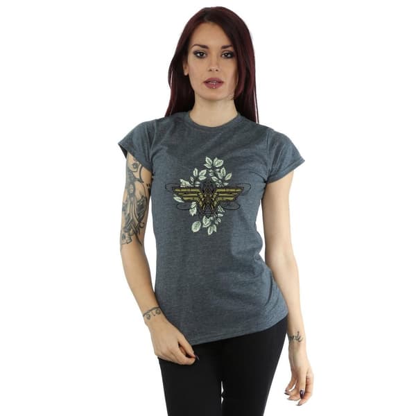 DC Comics Womens/Ladies Wonder Woman Butterfly Logo Cotton T-Shirt
