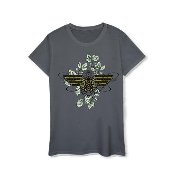 DC Comics Womens/Ladies Wonder Woman Butterfly Logo Cotton T-Shirt