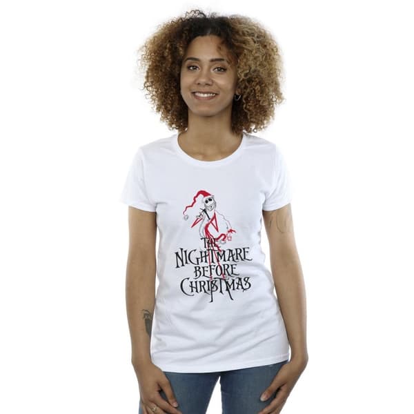 Disney Dam/kvinnor The Nightmare Before Christmas Santa - T-shirt i bomull
