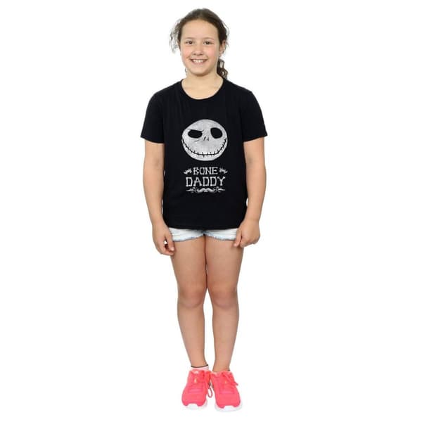 Disney Nightmare Before Christmas Bone Daddy - T-shirt i bomull för flickor