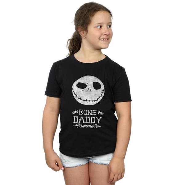 Disney Nightmare Before Christmas Bone Daddy - T-shirt i bomull för flickor