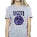 Miniatyrbild 3 av 4: Willy Wonka Dam/Tjej Violet Turning Violet Boyfriend T-shirt i bomull