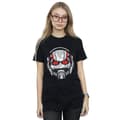 Miniatyrbillede 2 af 5: Marvel Womens/Ladies Ant-Man Helmet Distressed Cotton Boyfriend T-Shirt