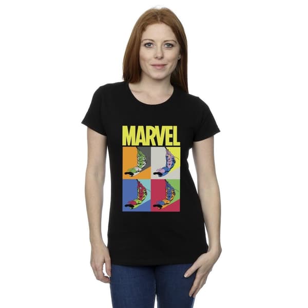 Marvel Womens/Ladies Spider-Man Pop Art Cotton T-Shirt