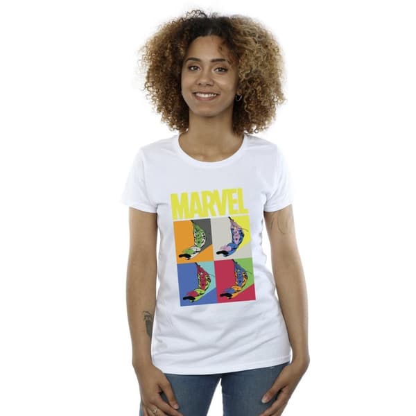 Marvel Womens/Ladies Spider-Man Pop Art Cotton T-Shirt