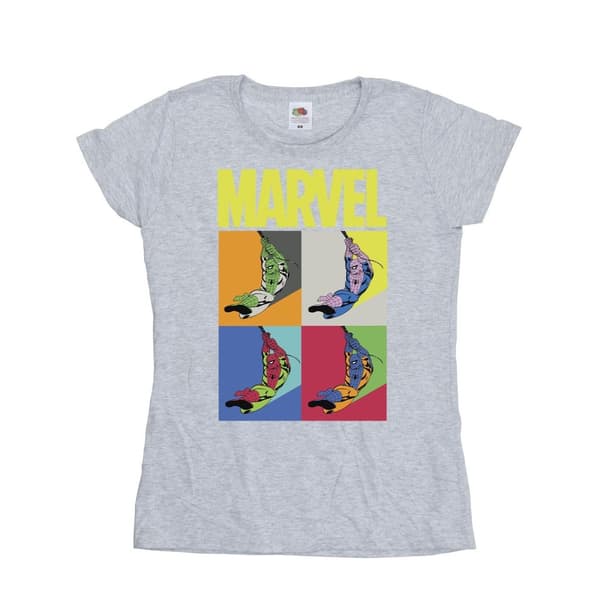 Marvel Womens/Ladies Spider-Man Pop Art Cotton T-Shirt