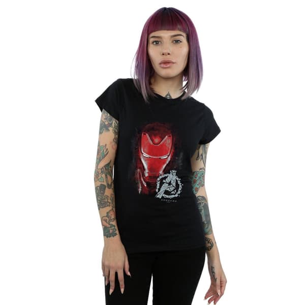 Marvel Womens/Ladies Avengers Endgame Iron Man Brushed Cotton T-Shirt