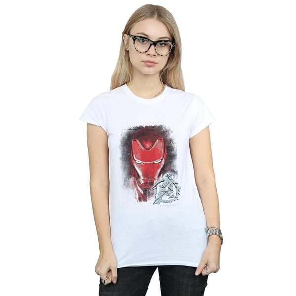 Marvel Womens/Ladies Avengers Endgame Iron Man Brushed Cotton T-Shirt