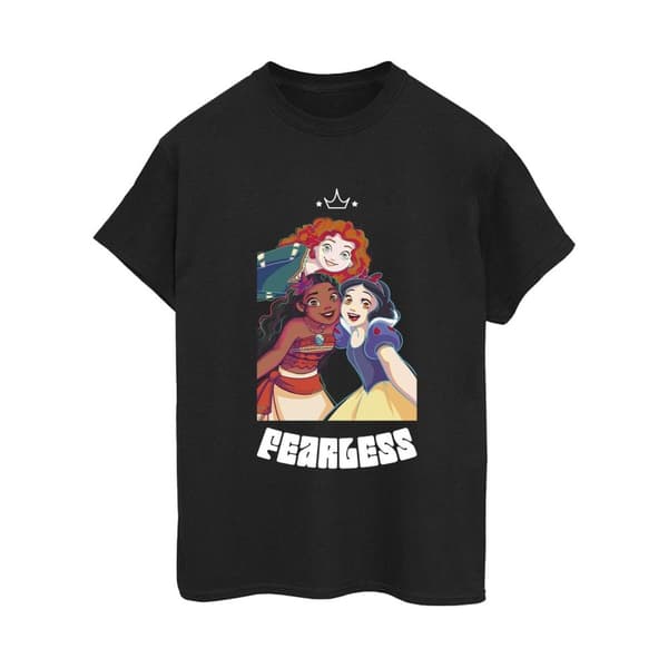 Disney Womens/Ladies Princess Fearless Cotton Boyfriend T-Shirt