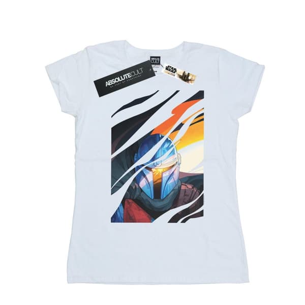 Star Wars Womens/Ladies The Mandalorian Glare Cotton T-Shirt