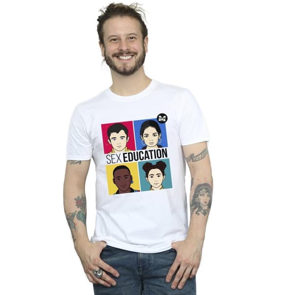 Netflix Mens Sex Education Teen Illustrated T-Shirt