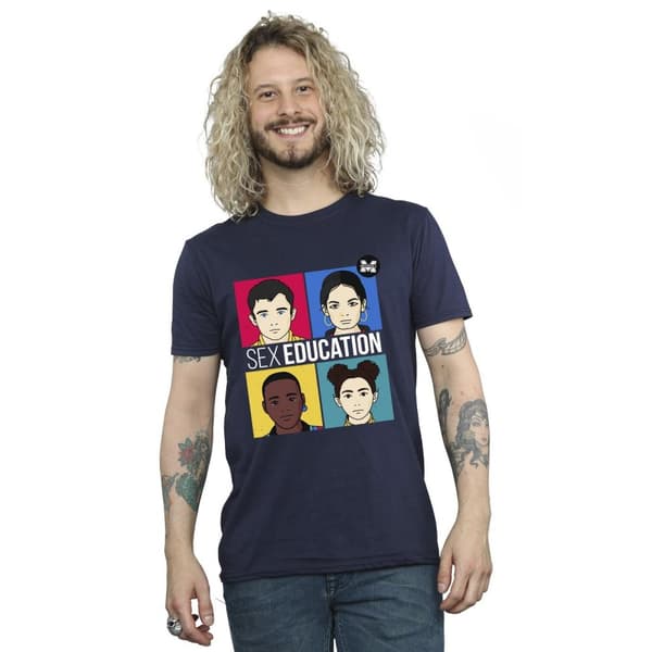 Netflix Mens Sex Education Teen Illustrated T-Shirt