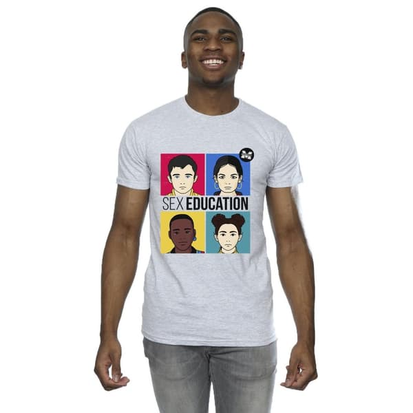 Netflix Mens Sex Education Teen Illustrated T-Shirt