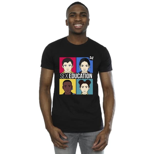 Netflix Mens Sex Education Teen Illustrated T-Shirt