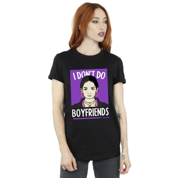 Netflix Dam/Tjej Sex Education I Don´t Do Boyfriends Bomull Boyfriend T-shirt