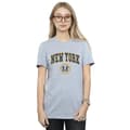 Miniatyrbilde 2 av 3: Disney Womens/Ladies Mickey Mouse New York Seal Cotton Boyfriend T-Shirt