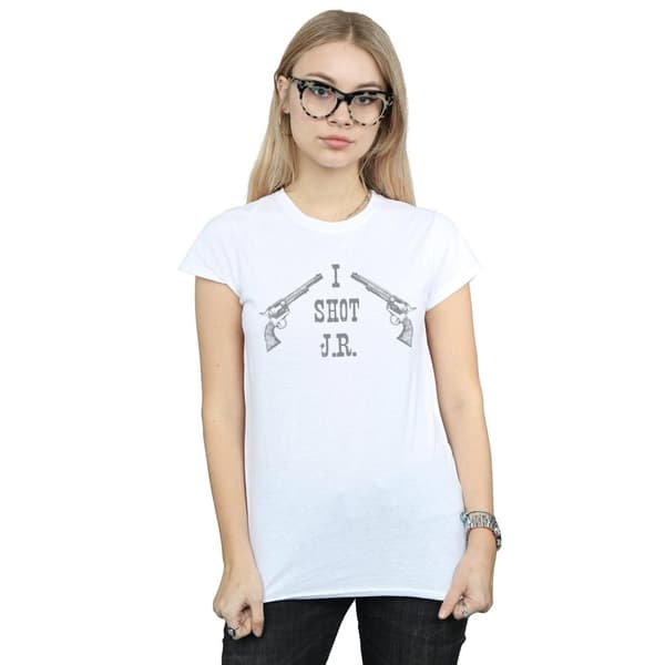 Dallas T-shirt i bomull för kvinnor/damer - I Shot J.R.