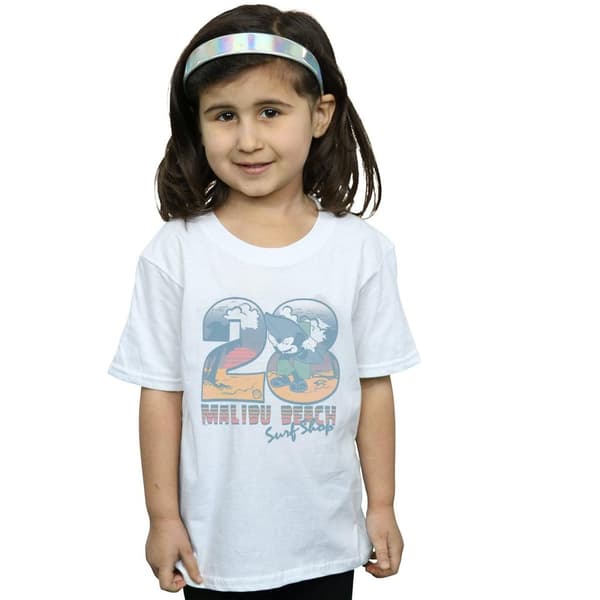 Disney Musse Pigg Surf Shop T-shirt i bomull för flickor