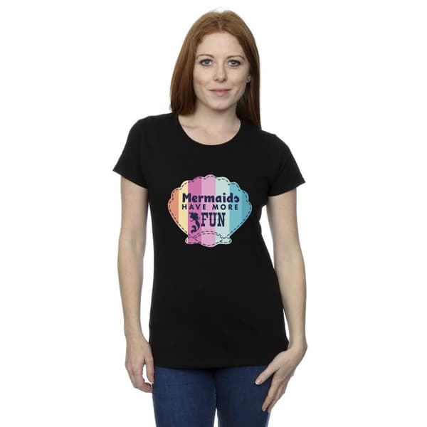 Disney Womens/Ladies The Little Mermaid Fun Cotton T-Shirt