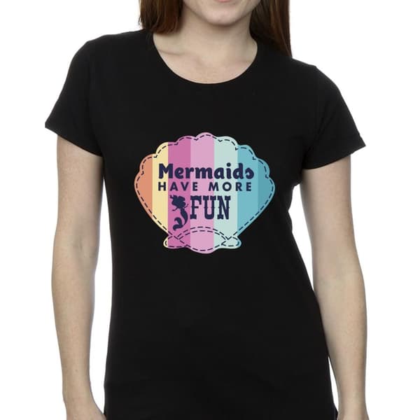 Disney Womens/Ladies The Little Mermaid Fun Cotton T-Shirt
