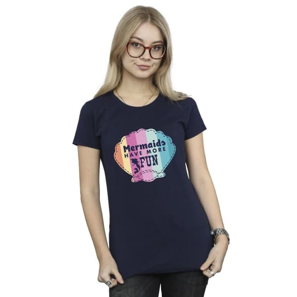 Disney Womens/Ladies The Little Mermaid Fun Cotton T-Shirt