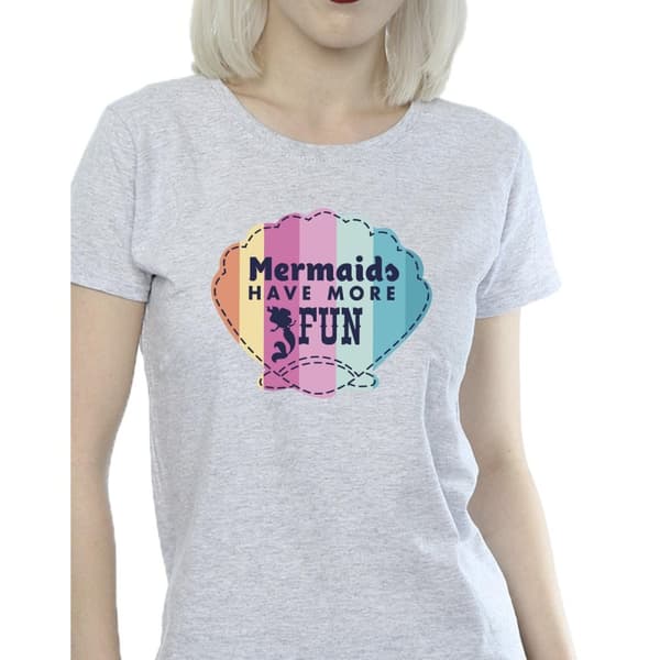 Disney Womens/Ladies The Little Mermaid Fun Cotton T-Shirt