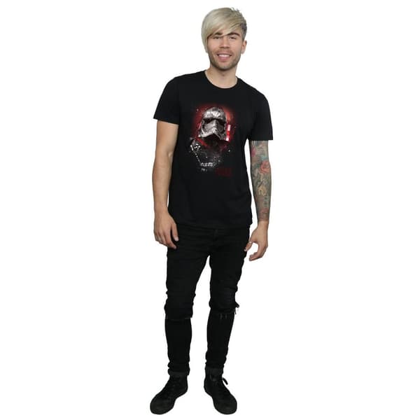 Star Wars Mens The Last Jedi Captain Phasma Brushed T-Shirt