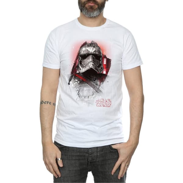 Star Wars Mens The Last Jedi Captain Phasma Brushed T-Shirt